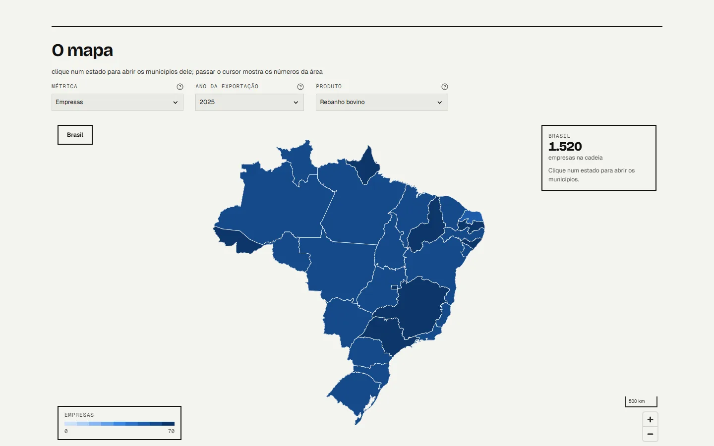 Garimpo: mapa de onde está a oferta no Brasil